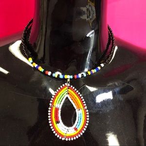 ❌❌🔅SOLD 🔅❌❌African Beaded Chocker Necklace